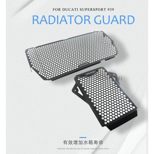 Motorcycle Radiator Guard Grille Cover Oil Cooler Protector Water Tank For Ducati SuperSport 939 939S 939 S 2017 2018 2019 2020