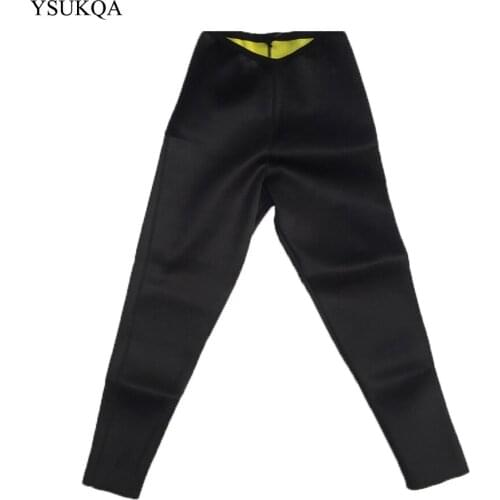 YSUKQA Women Slimming Long Pants Control Elastic Pant Neoprene Fitness Legging Body Shaper