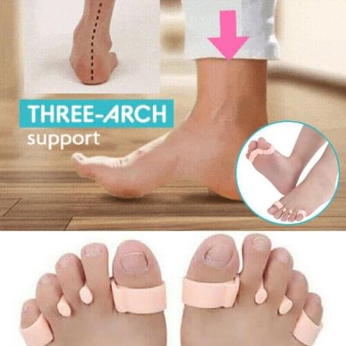 1pair Protective Toes Separator Suitable Bunion Corrector Material Bunion Hallux Valgus Straightener Spacers Stretcher Care Tool