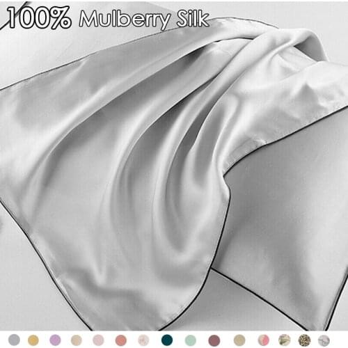100% Natural Mulberry Silk Pillowcase Comfortable Pillow case for Hair and Skin Hypoallergenic Bedding Pillow Covers Decorative