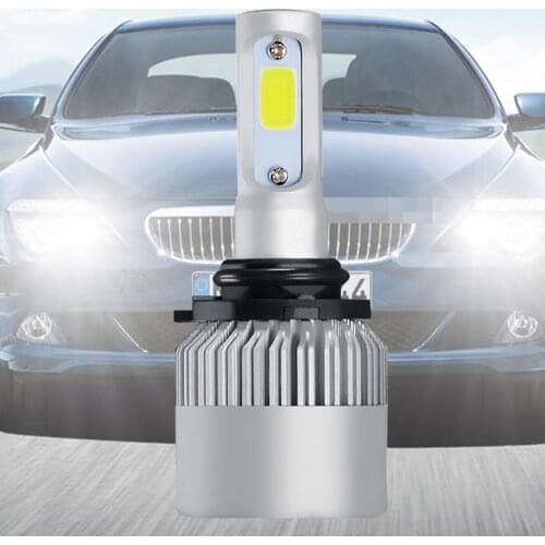 2X 9006 Car Led Waterproof Auto S2 COB Car Lamp 72W Car Spot Headlight Long Life Car Bulb Super Bright Light Safe Night Car Led