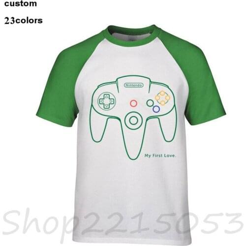 2020 Fun Vintage Nintendo 64 Controller Art Men game T-Shirts RETRO TECHNOLOGY Luxury Brand Male Techno t shirts Camiseta tshirt