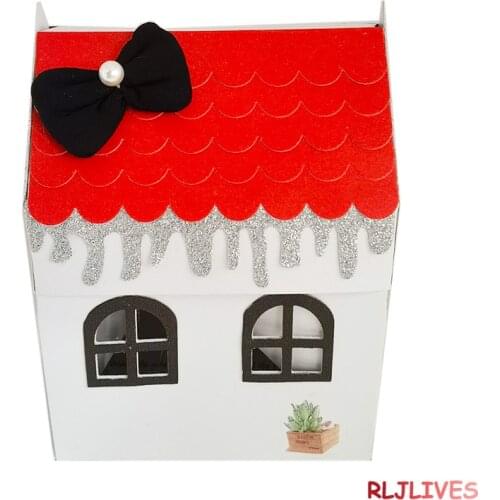 3D Christams House Explosion Box Metal Cutting Dies DIY Scrapbooking Card Stencil Paper Craft Handmade Album Handbook Decoration