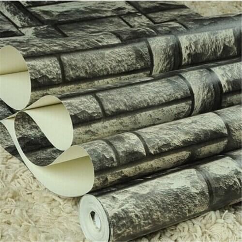Beibehang 3D wallpaper stone brick design background wall vinyl wallpaper for walls living room papel de parede papier peint