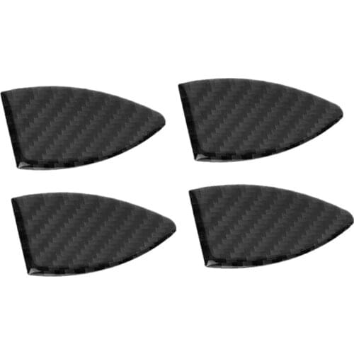 4Pcs Carbon Fiber Car Interior Door Handle Bowl Stickers Trim Fits for Toyota RAV4 2006-2012 Car Accessories
