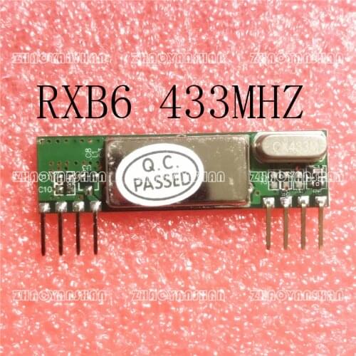 5pcs X RXB6 433Mhz Superheterodyne Wireless Receiver Module Free Shipping