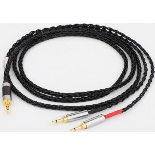 8Cores 2.5/3.5mm/4.4mm Balanced Upgrade Cable For Denon AH-D7200 AH-D5200 d9200 Headphone
