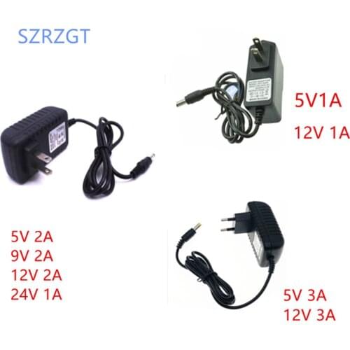 Power Supply Charger Adapter DC 5V 9V 12V 24V 1A 2A 3A Adaptor DC 5 9 12 24V Volt DC Swiching EU 220V To 12V Led Strip lamp