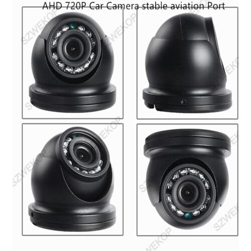 AHD 720P Indoor Plastic Vehicle Camera,IR Night VIsion,Aviation Interface for Bus Car Truck Vans Taxi