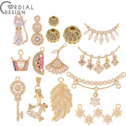 Cordial Design 4Pcs Jewelry Accessories/DIY Making/Choose/Multi Shape/Necklace & Earrings Pendant/Jewelry Findings & Components