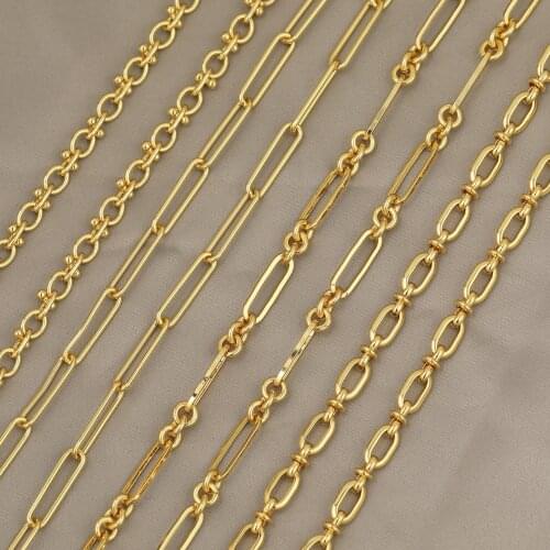 HAOSAW 1M/Lot Jewelry Accessories/Oval Shapes/Copper Chain/DIY Making/Necklace Part/Hand Made/Jewelry Findings & Components
