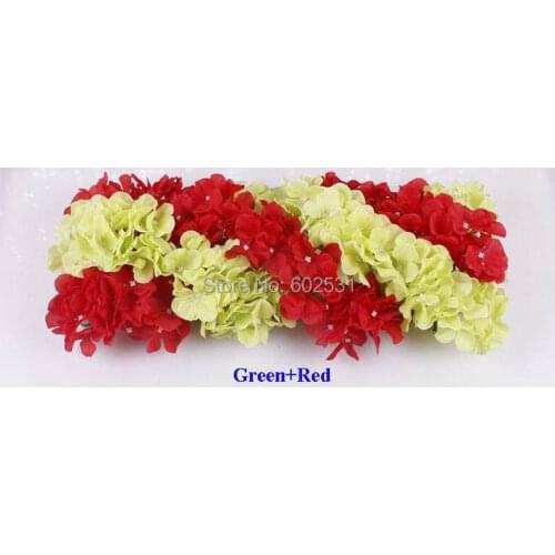 Free shipping new hydrangea floral arrangements row silk wedding flowers route guide corners pavilion flowers wedding props