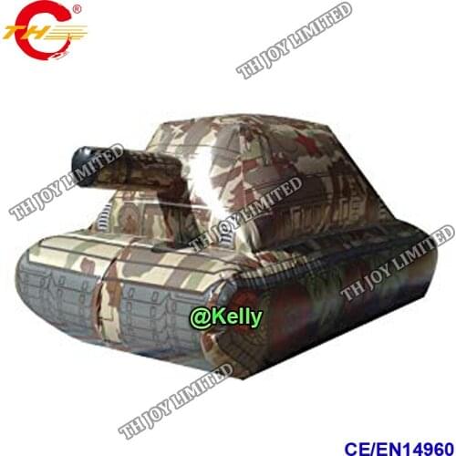 Free air shipping 3*2*2m inflatable tank for paintball bunkers, CS inflatable paintball obstacles for sale, inflatable car model