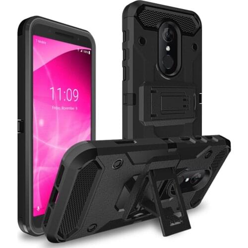 For Alcatel 3 Case Heavy Duty Hybrid Armor Case Impact Protective Belt Clip Holster Cover For Alcatel 3 / T-mobile Revvl 2 5052W