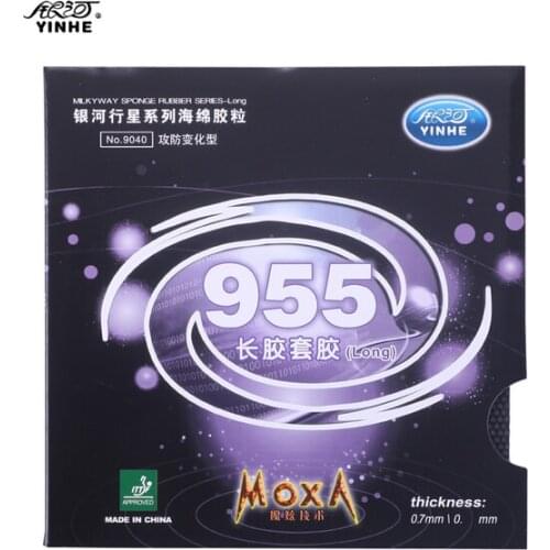 Galaxy / Milky Way / Yinhe 955 Red Long pimples Pips-Out Table Tennis (Ping Pong) Rubber With Sponge