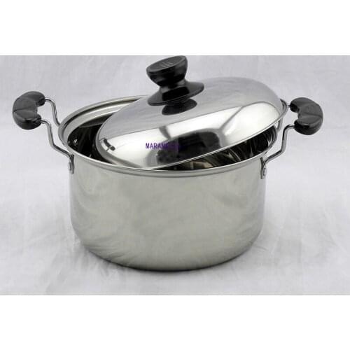 Large capacity pot cooking pot American style stainless steel high pot soup pot congee Pan Pan induction cooker universal pot