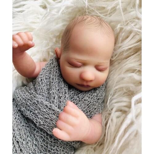 Rich Painting Reborn Doll Julia By MichaeL 10inch Silicon Vinyl Reborn Baby Girl Doll for Collector