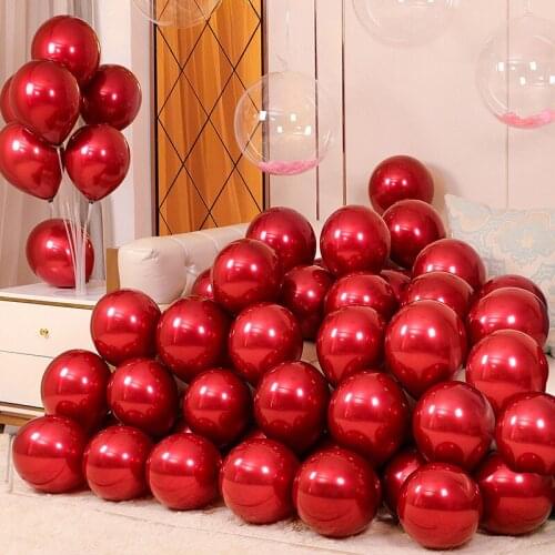10 Inch Latex Balloon Matte Gemstone Red Happy Birthday Party Romantic Wedding Christmas Decoration Balloon Childrens Balloon