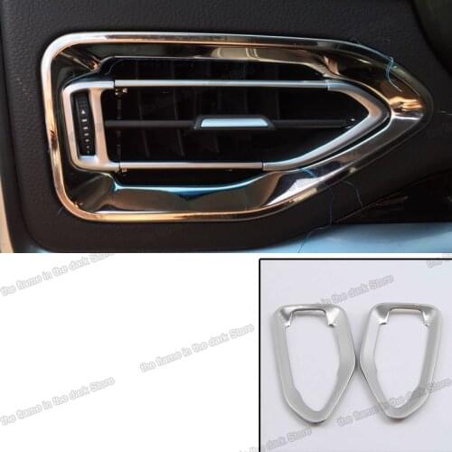 Lsrtw2017 Stainless Steel Car Dashboard Outlet Vent Frame Trims for Jetour X70 X70s 2018 2019 Accessories Auto Styling