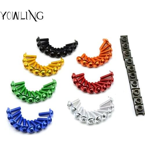Motorcycle 6MM Fairing Body Work Bolts Spire Speed Fastener Clips Screw Spring Bolots Nuts for BMW R Nine T F700GS F800R R1200RT