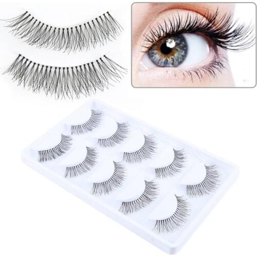 False Eyelashes Naturally Simulated Thick Transparent Stem Fake Eyelashes Glimmer Beginner Makeup Tools Lashes Dropshipping