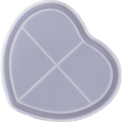 97QE Handmade Mosaic-Coasters for Drinks Resin Casting Molds DIY Round Mosaic-Stone Coaster Silicone Resin Mold Craft Tools