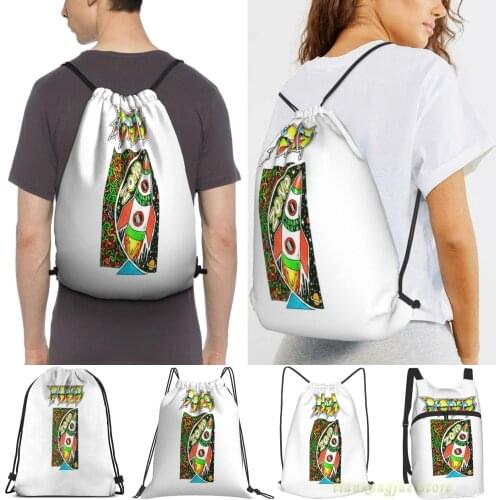 Men Sackpack Strap Bags Pond Print Zond Women Purpose Drawstring Backpacks Outdoor Travel Backpacks For Gym Training Fitness Bag