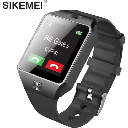 SIKEMEI Smart Watch Phone Bluetooth Smartwatch DZ09 Wrist Watch Camera Pedometer SIM TF Card PK A1 GT08 Q18 for Android iOS