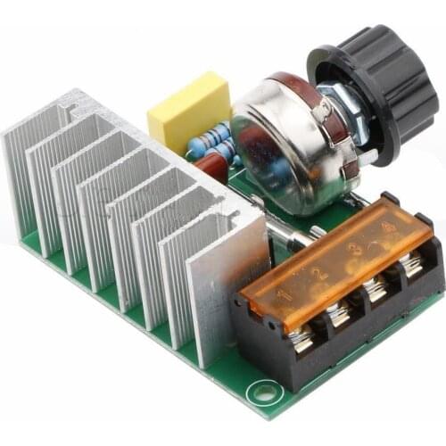 4000W 220V AC SCR Voltage Regulator Dimmer Thermostat Electric Motor Controller
