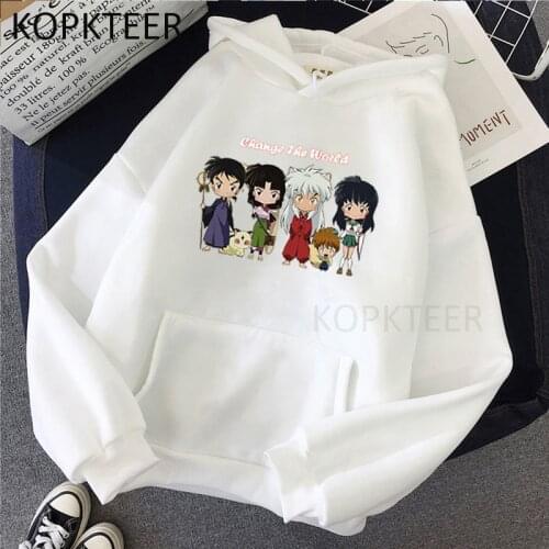 Inuyasha Anime Hoodies Men Women 2021 Fashion Men Women Funny Manga Printed Casual Hoodies Hipster Hooded Long Sleeve Pullovers