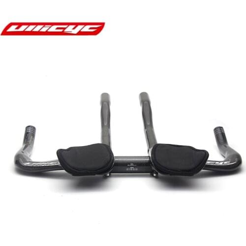 ULLICYC-3k Matte Gloss Full Carbon Road Bicycle TT Bar Highway Rest Handlebar Aero Carbon TT Bike Trial Handle Bar Bicycle Parts
