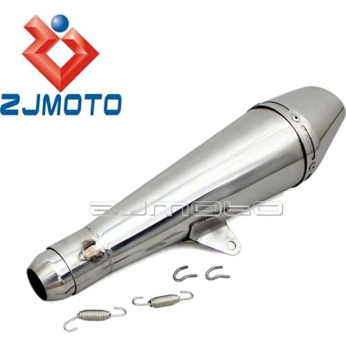 Universal 38-51mm Motorcycle GP Exhaust Muffler Pipe w/ Removable DB Killer Dirt Bike Street Bike Scooter Exhaust Silencer