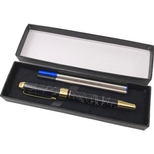 High Quality Jinhao Rollerball Pen Gift Set Smooth Writing Business Blue refill Office Sign Pens Gift box School Supplies