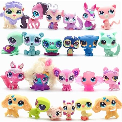 Pet shop Collection Figure Collie Dog Cat Bird Ribbat fox Animals Cute Kids Toys Gift