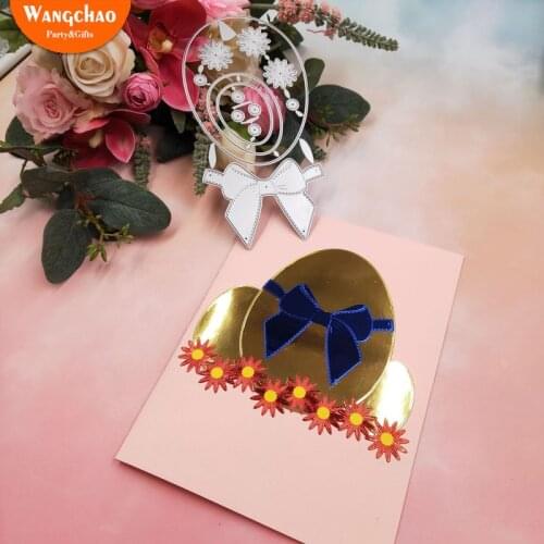 1 Set Easter Eggs Flowers Bowknot Metal Steel Cutting Dies Stencil for DIY Scrapbooking Paper Photo Card Embossing Die Template