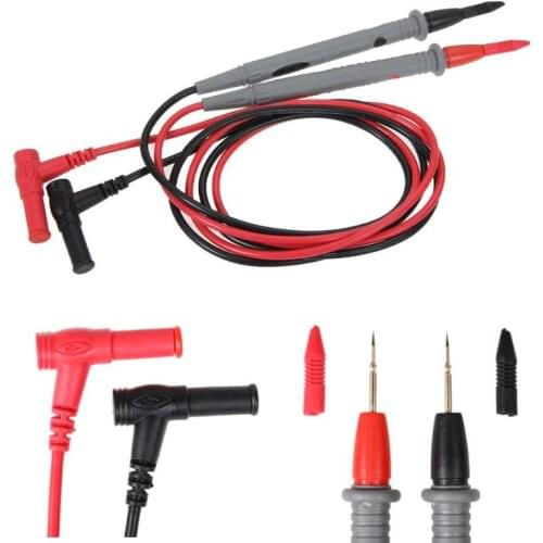 1 Pair Probe Test Leads Pin Digital Oscilloscope Multimeter Test Leads for Current Voltage Meter 20A 1000V Needle Tip