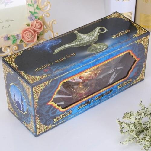 10 Color Aladdin Magic Lamp Retro Home Decoration Traditional Hollow Out Fairy Tale Wishing Genie Tea Pot Crafts Deco