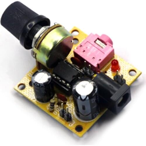 10PCS Intelligent DIY Electronic Kit LM386 Super Mini Audio Amplifier DIY Kit Suite LM386 3.5mm Amplifier Module Board 3- 12V