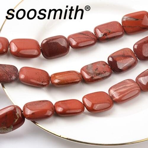 13x18mm Natural Stone Beads Red Stone Making Bangle Necklace For Jewelry Making DIY Accessorie Wholesale