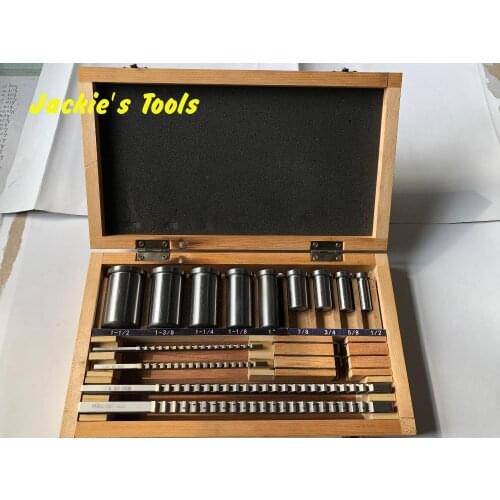 18pcs Keyway Broach Kit 1/8 3/16 1/4 3/8 Inch Size Cutter Metalworking Tool CNC