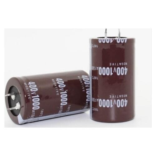 28PCS-2PCS 400v 1000uf 1000uf 400v1000uf Electrolytic Capacitor volume 35*60MM best quality