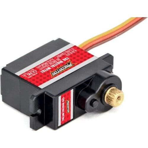 4PCS FMS Predator 13g Full Metal Gear Digital Analog Mini Servo 300mm Cable for RC Airplane Car Helicopter Replacement DIY Parts