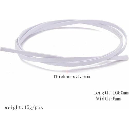 5 pcs Guitar Body Binding Inlay Purfling 1630x6x1.5mm White