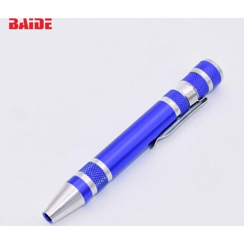 8 in 1 Hot Sale Combination Screwdriver With Magnetic Steel Aluminium Tools 50pcs/lot