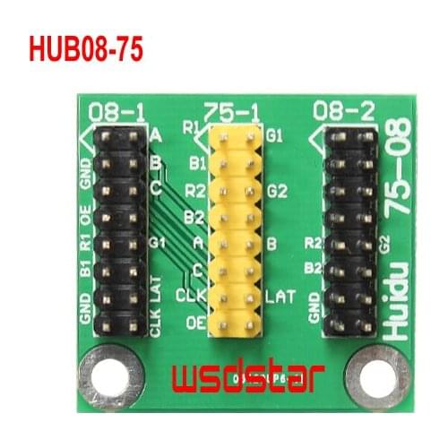 HD HUB08-75 HUB08 transfer to HUB75 port Converter adapter LED display conversion card for full color LED control card 5pcs/lot