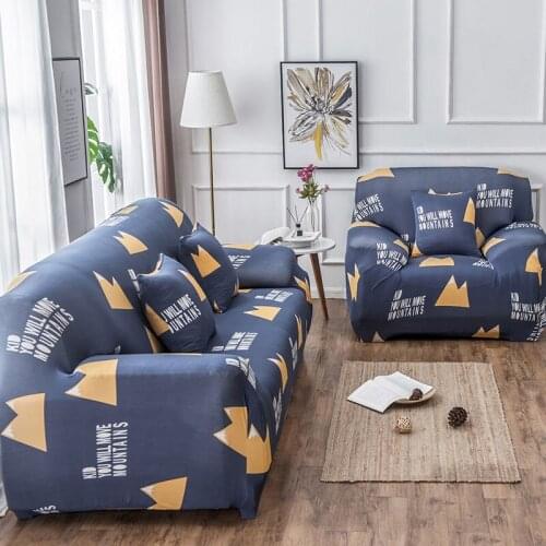 Printed Slipcovers Stretch Plaid Sofa Covers for Living Room Elastic Couch Chair Cover Sofa Towel Home Decor 1/2/3/4-seat F8532