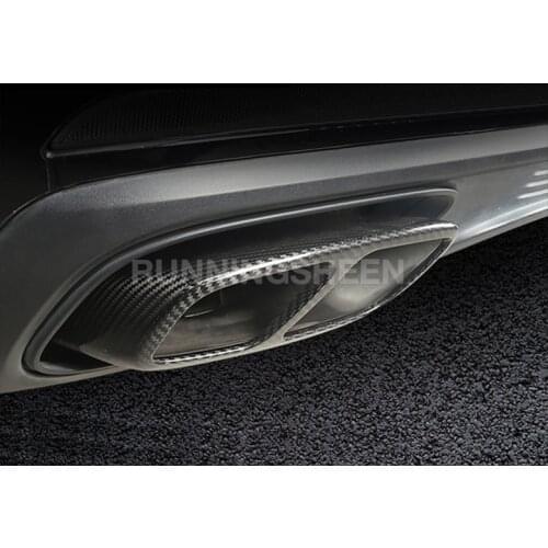 For Porsche Macan Panamera 971 Carbon Fiber Exhaust Muffler Pipes Fit Porsche 971 Accessories 2017 2018 2019 2020 Car Mufflers