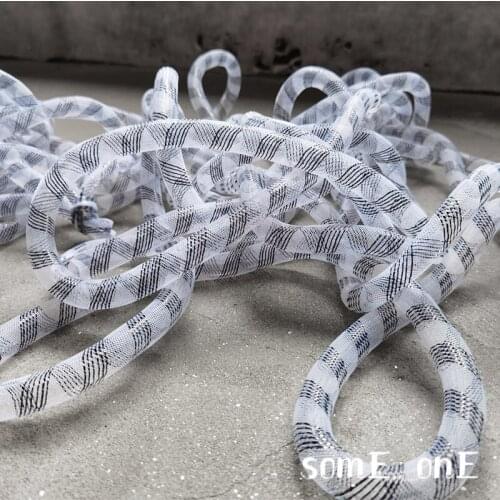 Elastic Tube Accessories Black White Stripe Free Twist Shap DIY Modeling Design Handmade Jewelry Wedding Decor Designer Fabric