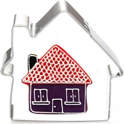 Gingerbread House Cookie Tools Cake Stencil Kitchen Cupcake Decoration Template Mold Cookie Coffee Stencil Mold Baking Fondant