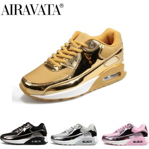 Newbeads Mens and Womens Lace Up Running Sneakers Shoes Bright Color Air Cushion Casual Sports Winter Male Couple Shoes